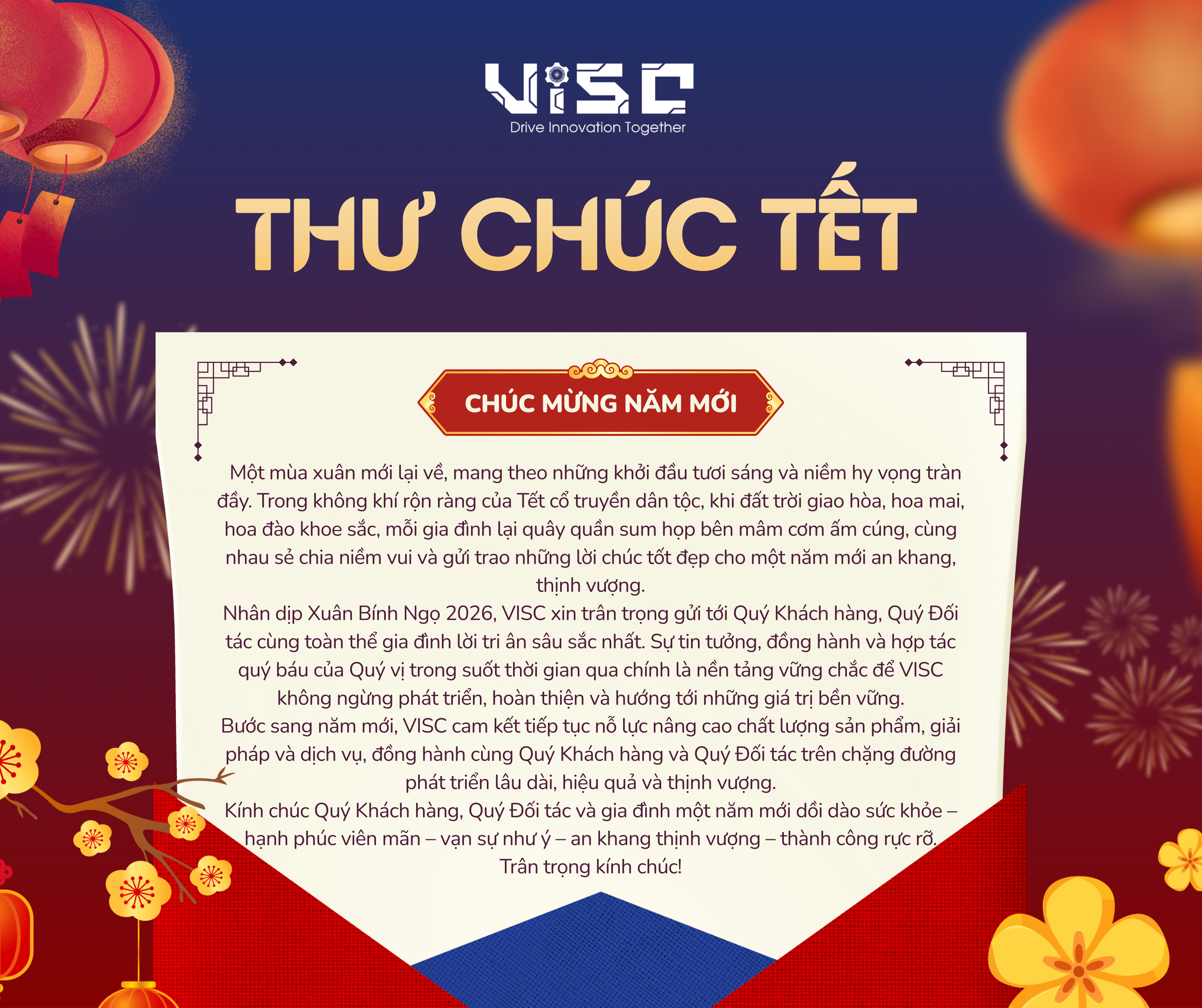 Thư Chúc mừng Năm mới VISC