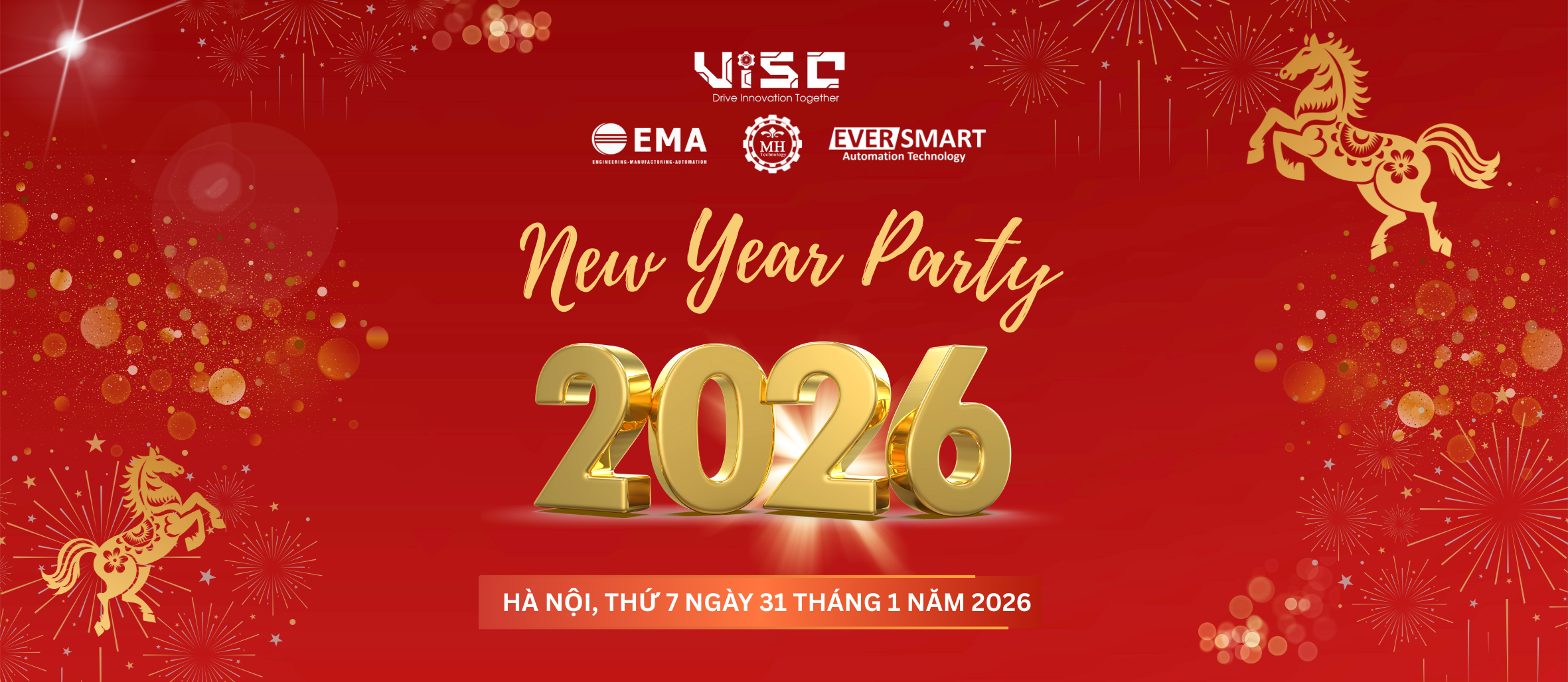 Xanh Vàng Hiện Đại Sự Kiện Lời Chúc Mừng Năm Mới Tết Dương Lịch Backdrop Facebook Banner (4)
