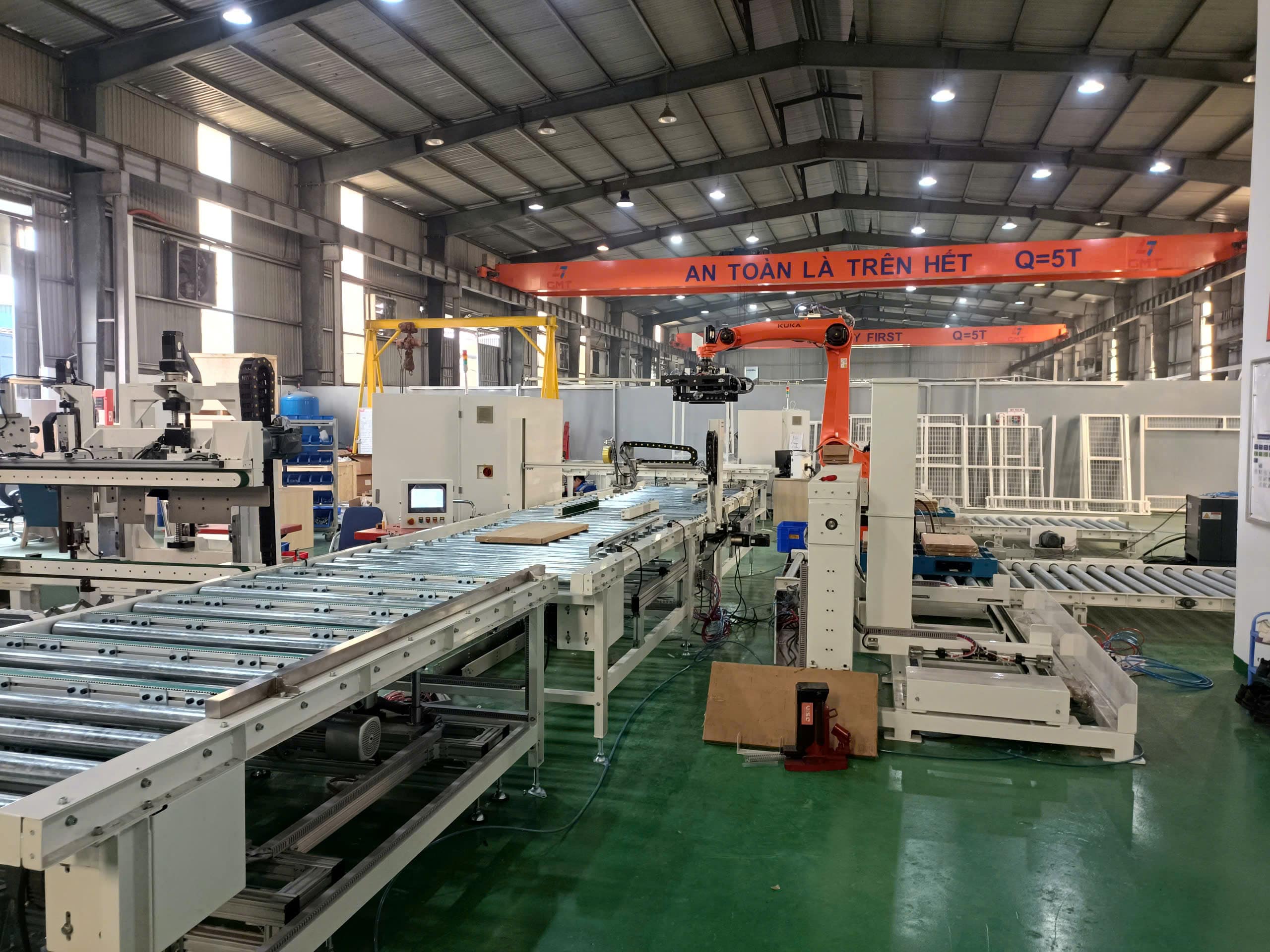 Hệ thống dây chuyền dán tự động